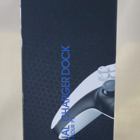 PS5 Controller Charger with Thumb Grip Kit, Dual Sense Charging Station - Picture 8 of 9